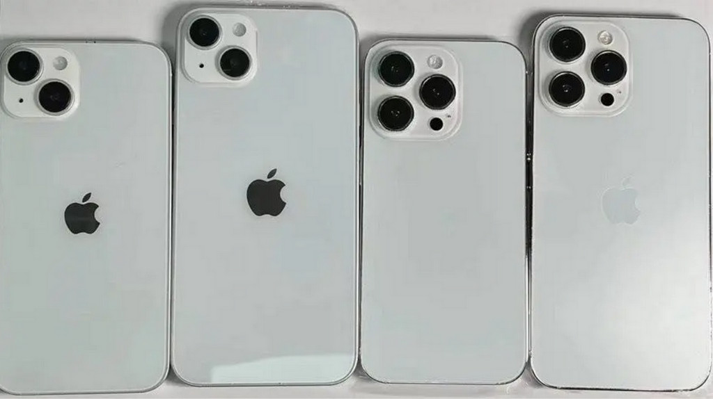Xuất hiện ảnh chụp mô hình 4 mẫu iPhone 14 mới cho thấy cụm camera lớn ở mặt sau